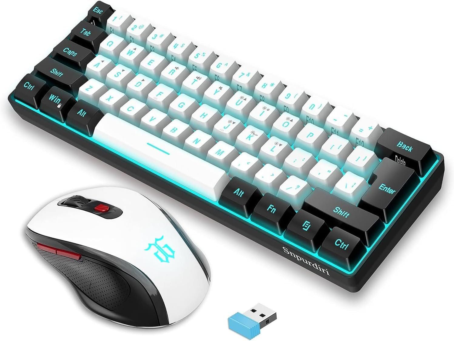 Tastiere: 60 Prozent Tastatur Maus Wireless Gaming Combo – Nuovo e nell'imballaggio originale da Hundwil venduto da pac_6jh8