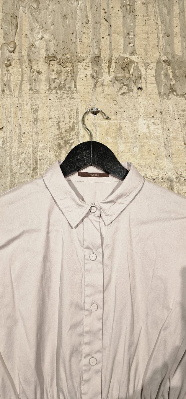 Windsor Camicette: Windsor Damen Bluse Gr. 36 Beige Tailliert Baumwolle Elegant – Nuovo (secondo la descrizione) da Affeltrangen venduto da Szafaoli 2