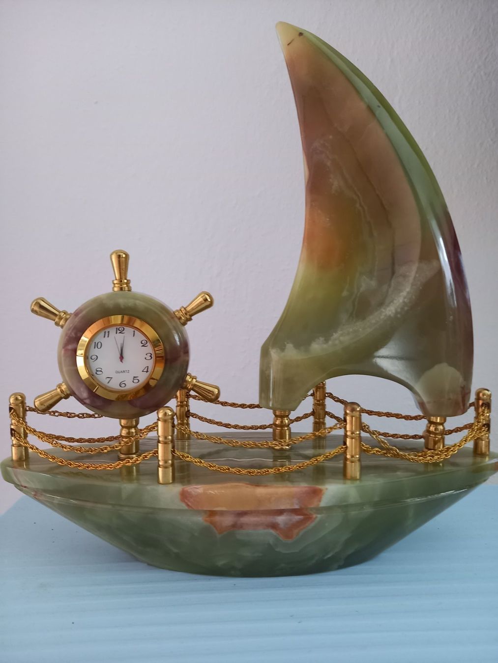 Minerali & Pietre curative: Onyx Marmor Stein Schiff – Nuovo (secondo la descrizione) da Gamprin venduto da William58