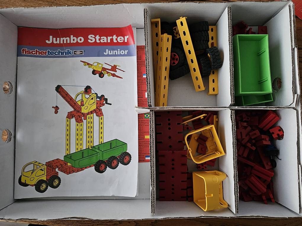 Fischer Kit di costruzioni: Fischertechnik Junior Jumbo Starter - 16 Modelle, 5+ – Usato da Neukirch (Egnach) venduto da Bonita6 2