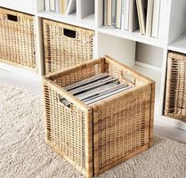 Körbe weiss und rattan