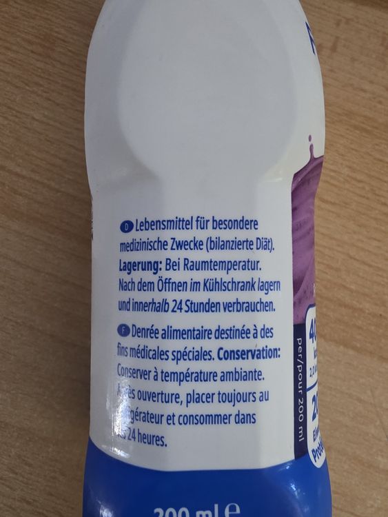 6 Flaschen Fresubin 2 KCAL Drink Waldfrucht - Energie pur! (Neu und ...