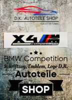 BMW X4M Competition Emblem Logo Schriftzug Schwarz glänzend