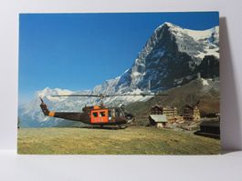 Flugzeug , Hubschrauber bei der Kleine Scheidegg