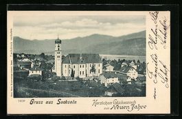 AK Sachseln, Kirche im Ortsbild, 1901