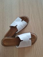 Leder-Sandalen Damen Weiss Grösse 37