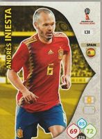 FIFA WORLD CUP RUSSIA 2018 Adrenalyn XL 131 INIESTA SPAIN