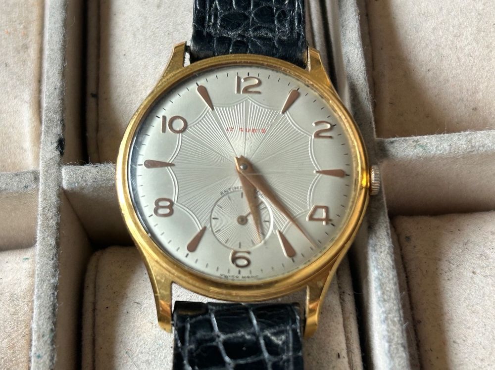 Montre Bracelet Mécanique Vintage Lubin – Style Classique – Pour Gaucher – Fonctionne