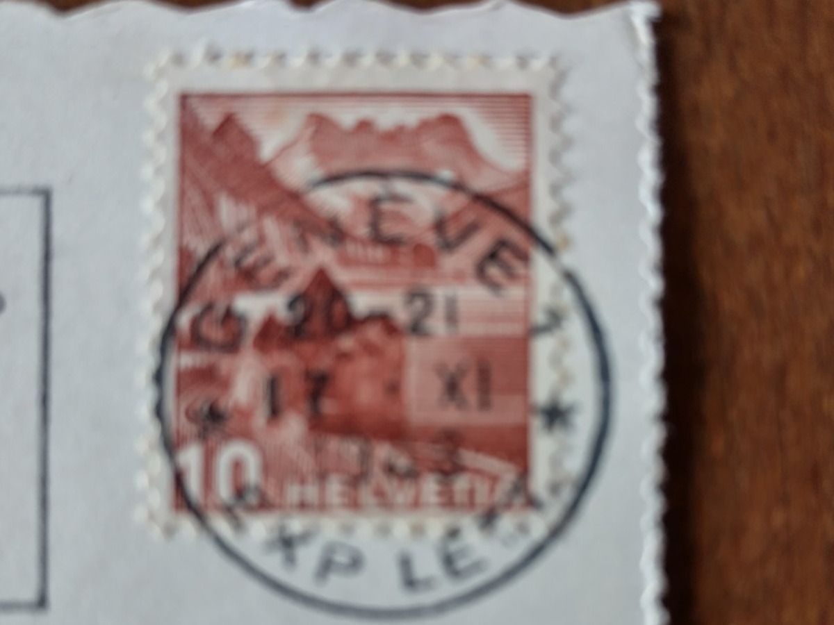 Cartes postales: Ansichtskarte Genève s/w 1946 – D'occasion à Wildhaus par Hukwildhaus 3
