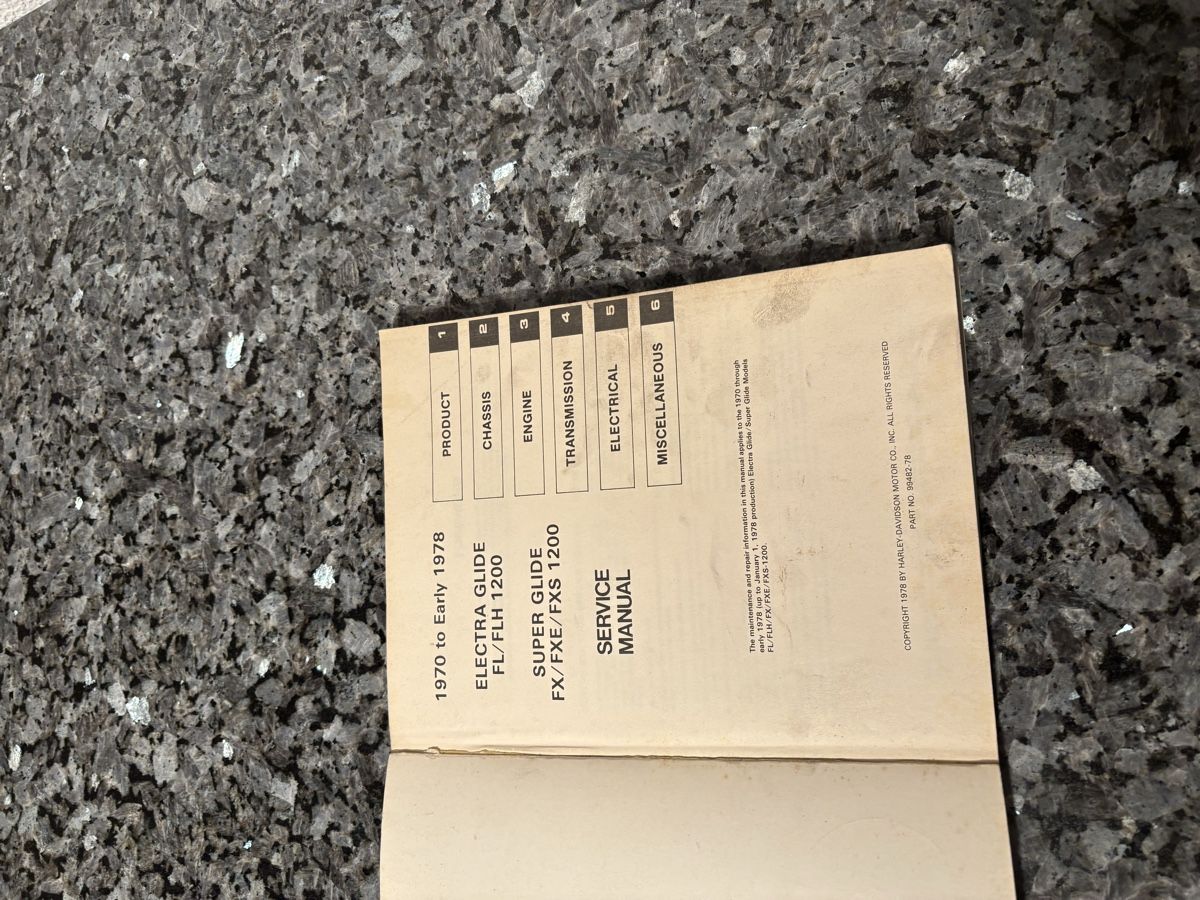 Harley-Davidson Tutti i ricambio per moto: Harley-Davidson Service Manual 1970-78 Electra/Super Glide – Usato da Schötz venduto da Harley35 1