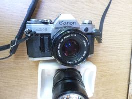Canon AE-1 mit FD 50mm 1.8 und 135mm 3.5