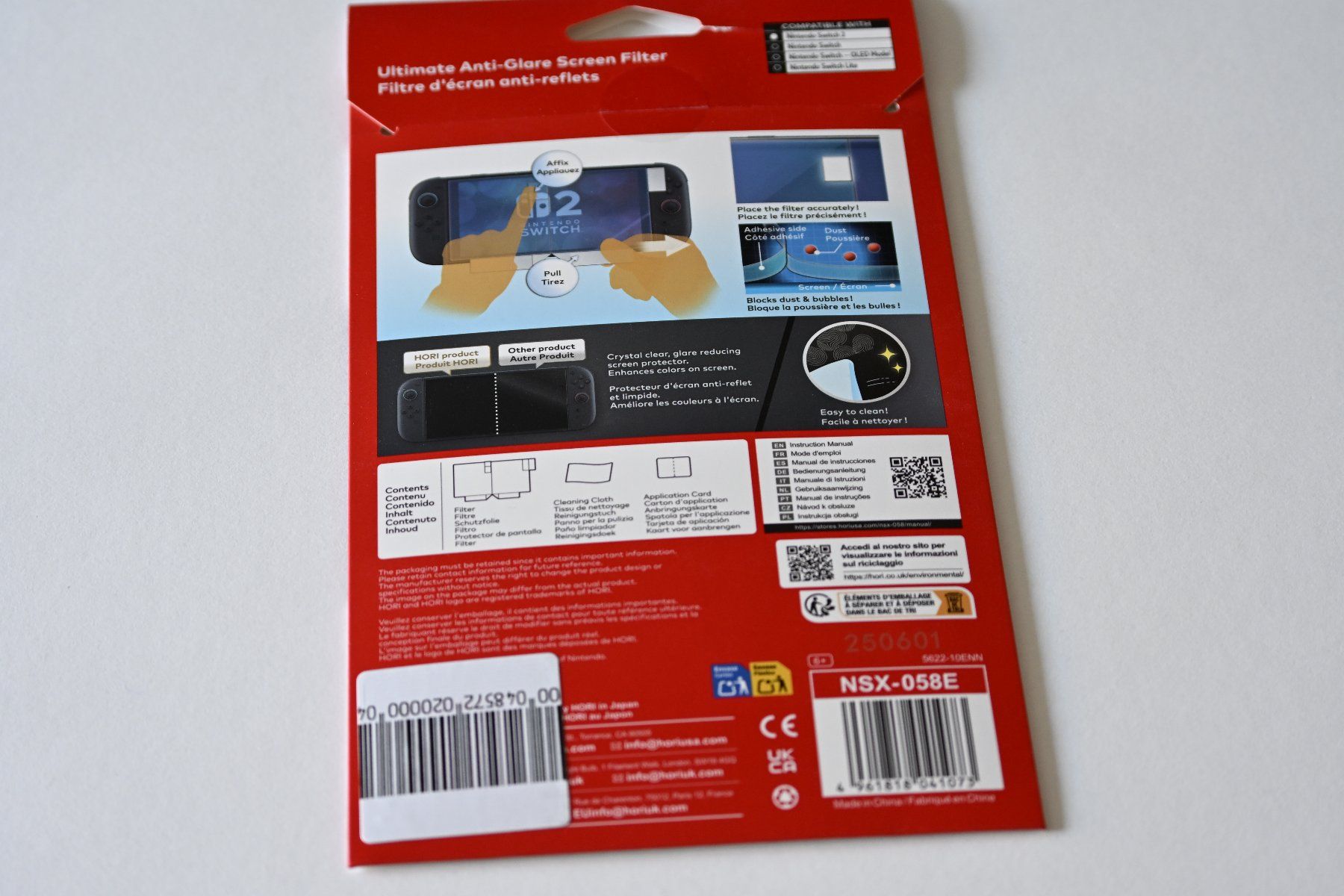Nintendo Console: Ultimate Anti-Glare Screen Filter für Nintendo Switch 2 – Nuovo e nell'imballaggio originale da Scherz venduto da Neogeo5000 1