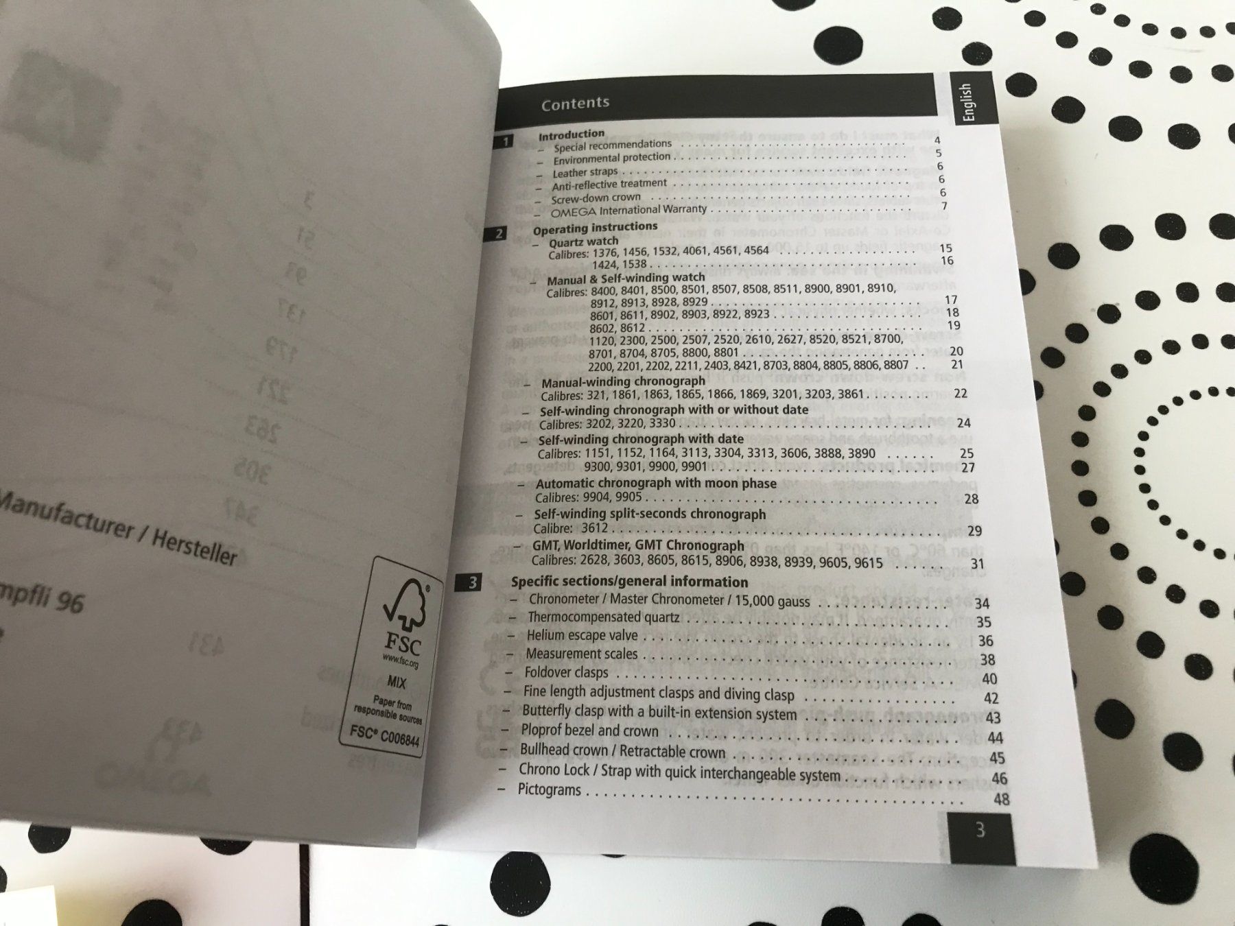 Dokumente: OMEGA ORIGINAL - OPERATING INSTRUCTIONS - EDITION 01/2022 ! – Gebraucht aus Epalinges von dream-watch 4