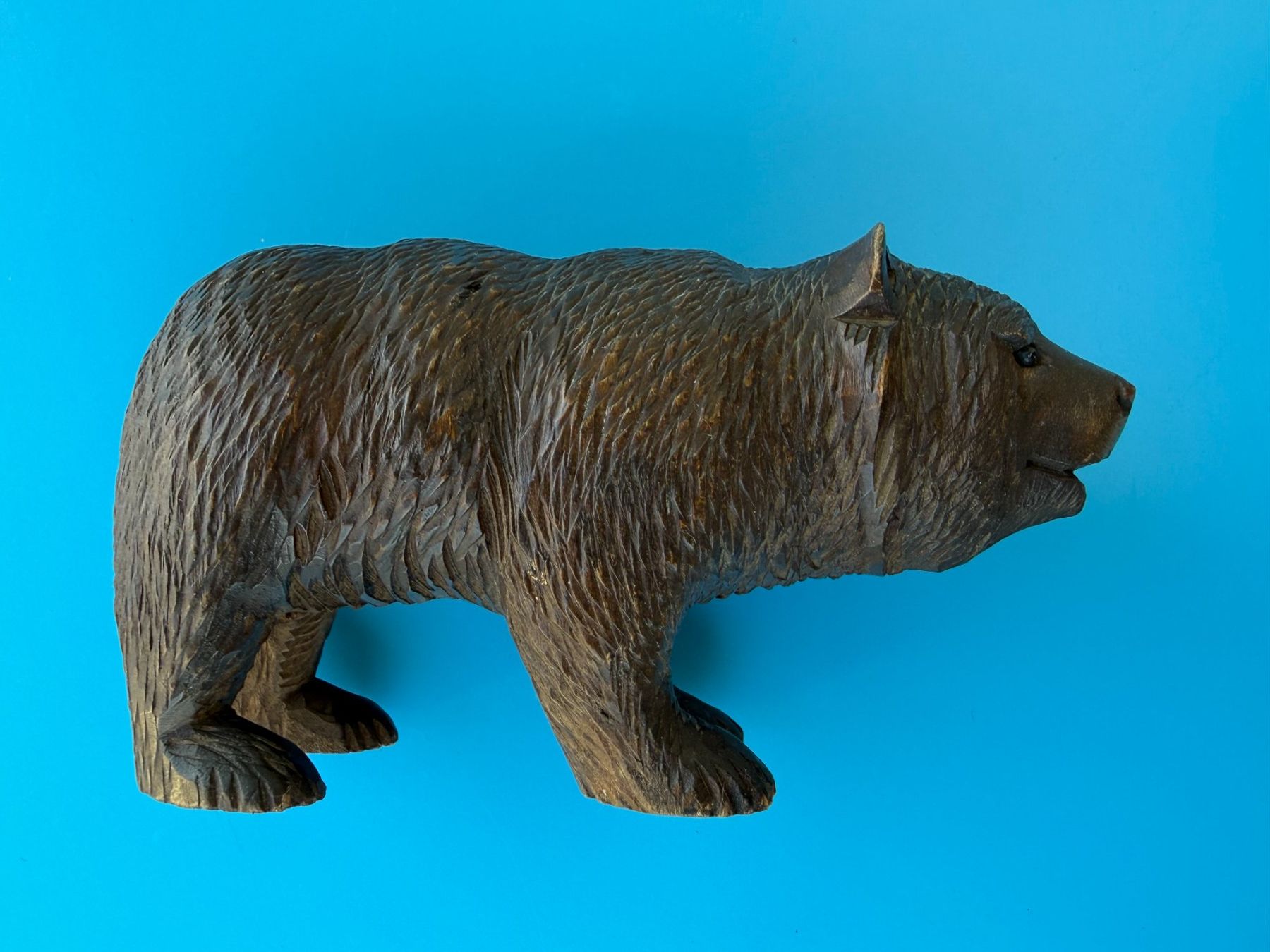 Statuette: Bär Holz  hangeschnitzt  Tierfigur – Usato da Subingen venduto da ArtBead 2