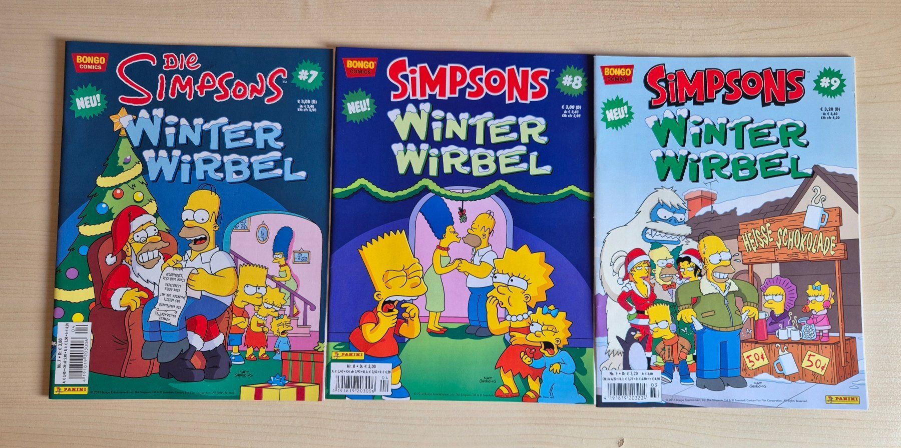 Fumetti: Simpsons Winter Wirbel Nr. 1 bis 9 – Usato da Sargans venduto da Gkohler0 2
