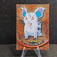 Pokemon Topps Holo Foil Blue 1. Edition/Print DE Nidoran