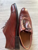 Herren Lederschuhe Gr. 46, Burgunderrot - Top Zustand!