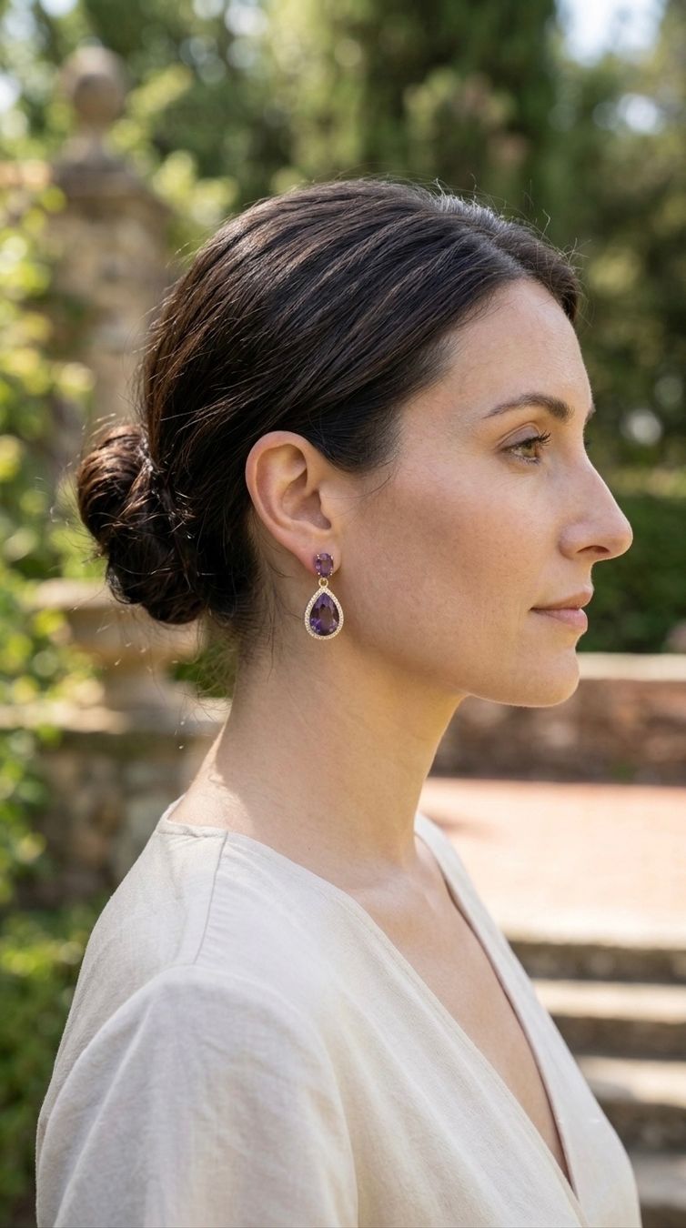 Ohrringe & -stecker: Boucles d’oreilles en Améthyste – Neu und originalverpackt aus St-Maurice von Sandrinette123 1
