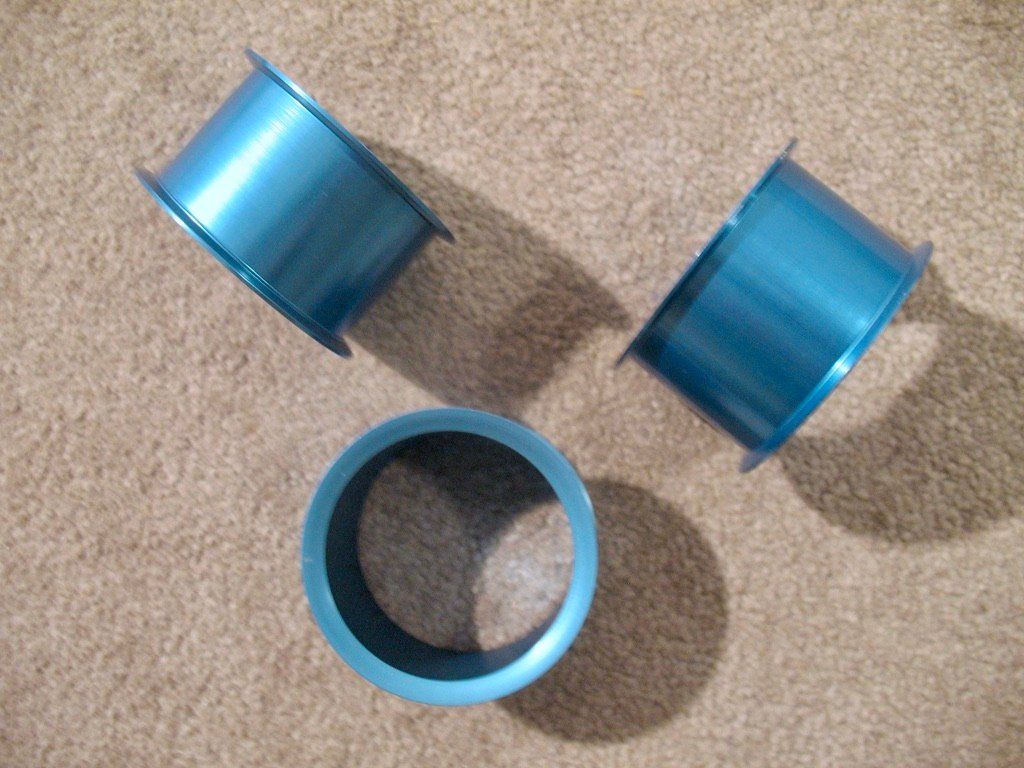 Kit bricolage: 25x Aluminium Ring Spule Metall Trommel Metallic hellblau – Nuovo (secondo la descrizione) da Wil ZH venduto da Arbolero 7