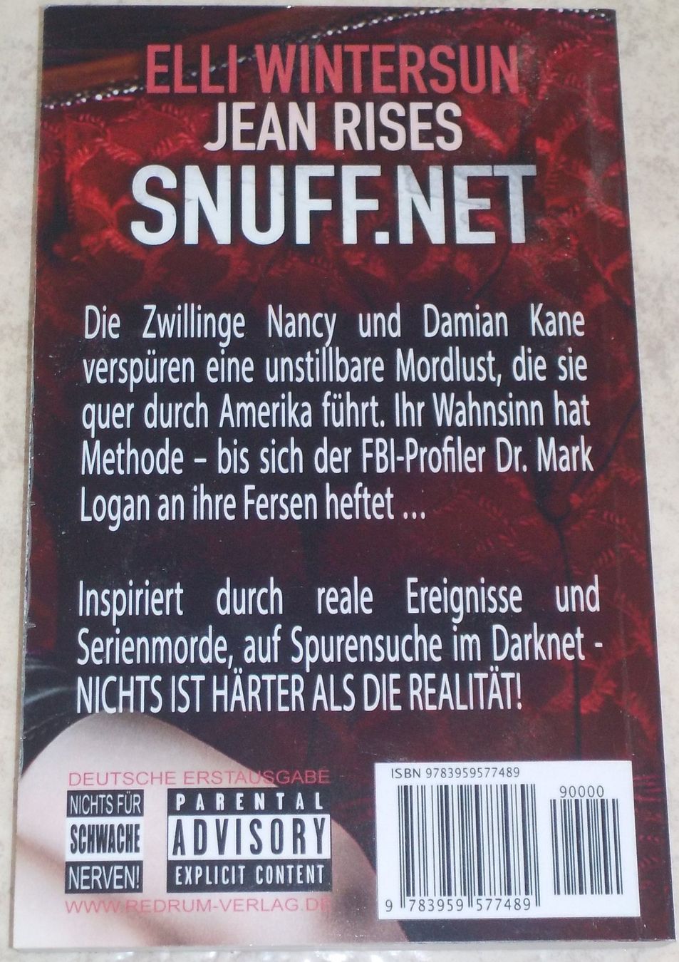 Libri: SNUFF.NET von Elli Wintersun und Jean Rises – Usato da Reinach AG venduto da Masi 2