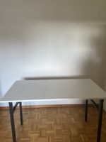 Klapptisch weiss schwarz Metallgestell guter Zustand