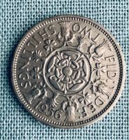 1 Florin, Britische Zwei-Schilling-Münze 1956
