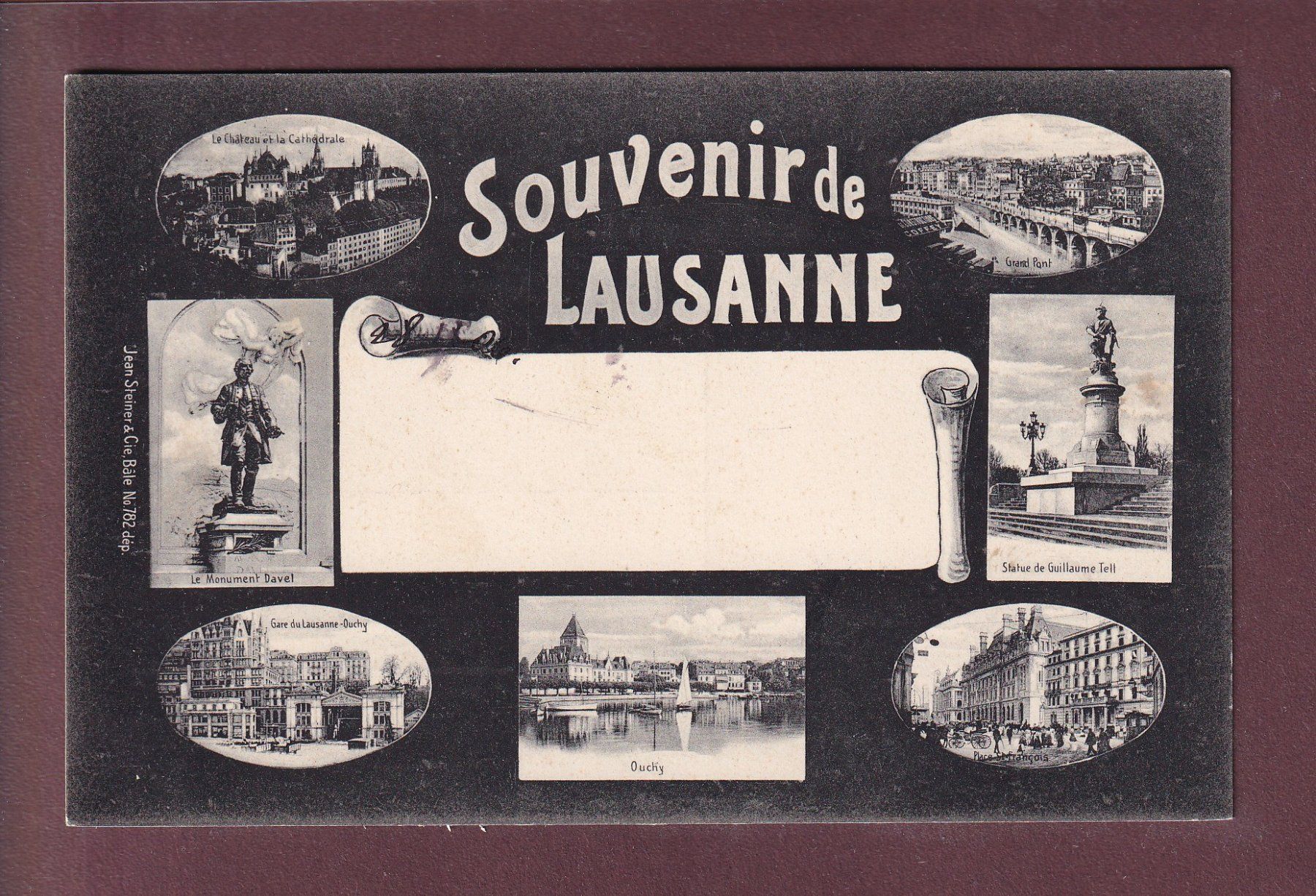Cartes postales: Souvenir de LAUSANNE - Multivues - 1906 – D'occasion à Pully par nicecards