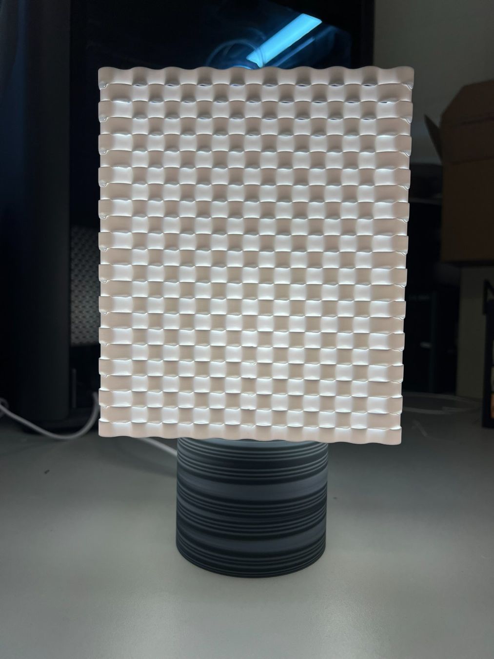 Lampade: Standleuchte "Woven Cube "ca. 26 cm hoch – Nuovo (secondo la descrizione) da Tenniken venduto da Dom2011 3