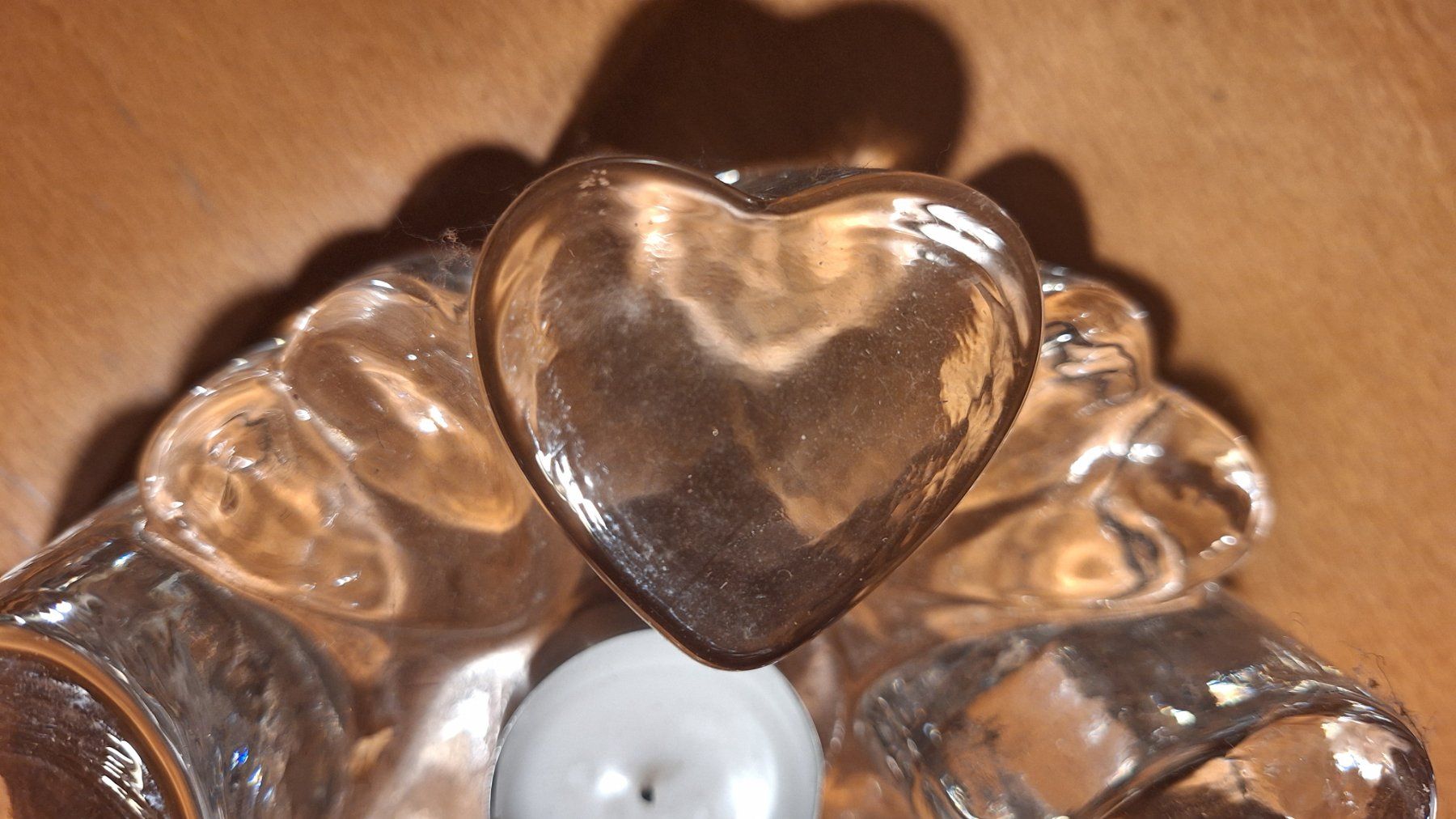 Bougeoirs: Stövchen aus Glas mit Herz Design! – D'occasion à Weinfelden par JoeBaer 2