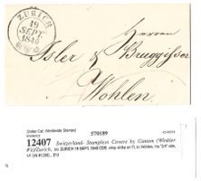 ZÜRICH 19.09.40 Vorphilatelie frontseitig dekorativ [12407]