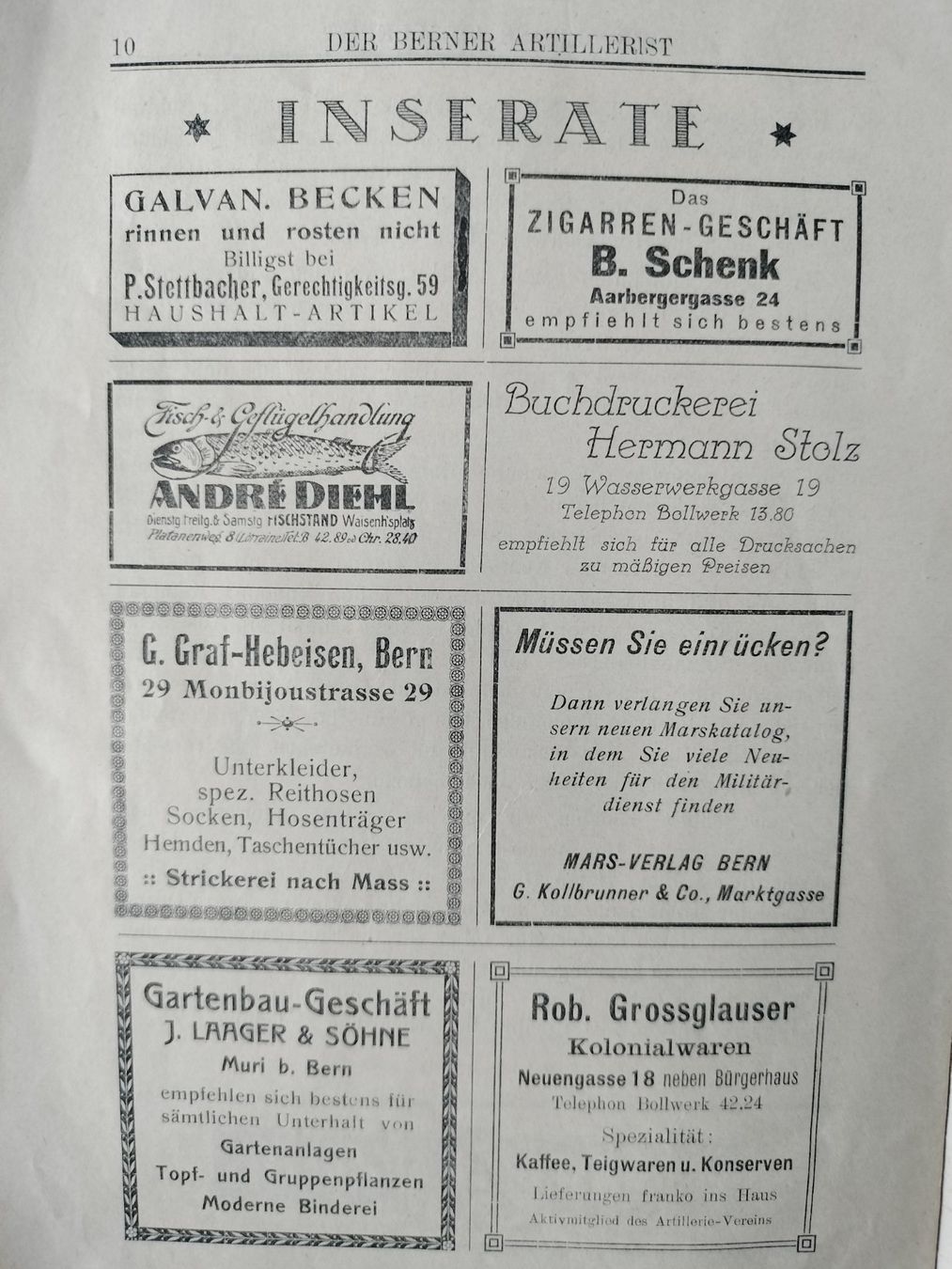 Riviste & Magazine: Antike Schweizer Armee Militär Zeitschrift 1930 – Usato da Schwanden Sigrisw venduto da cadieux71 8