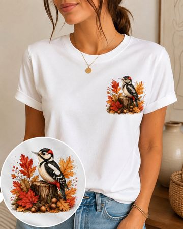 Herbst Baumwolle Damen T-Shirt GR. S NEU