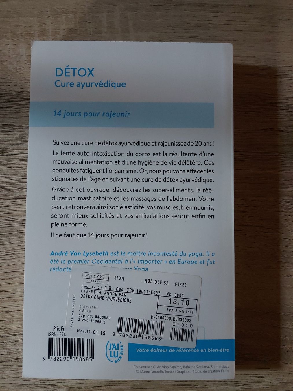 Libri: VAN LYSBETH André - detox ayurvedique – Usato da Botyre / AYENT venduto da Botyrette 1
