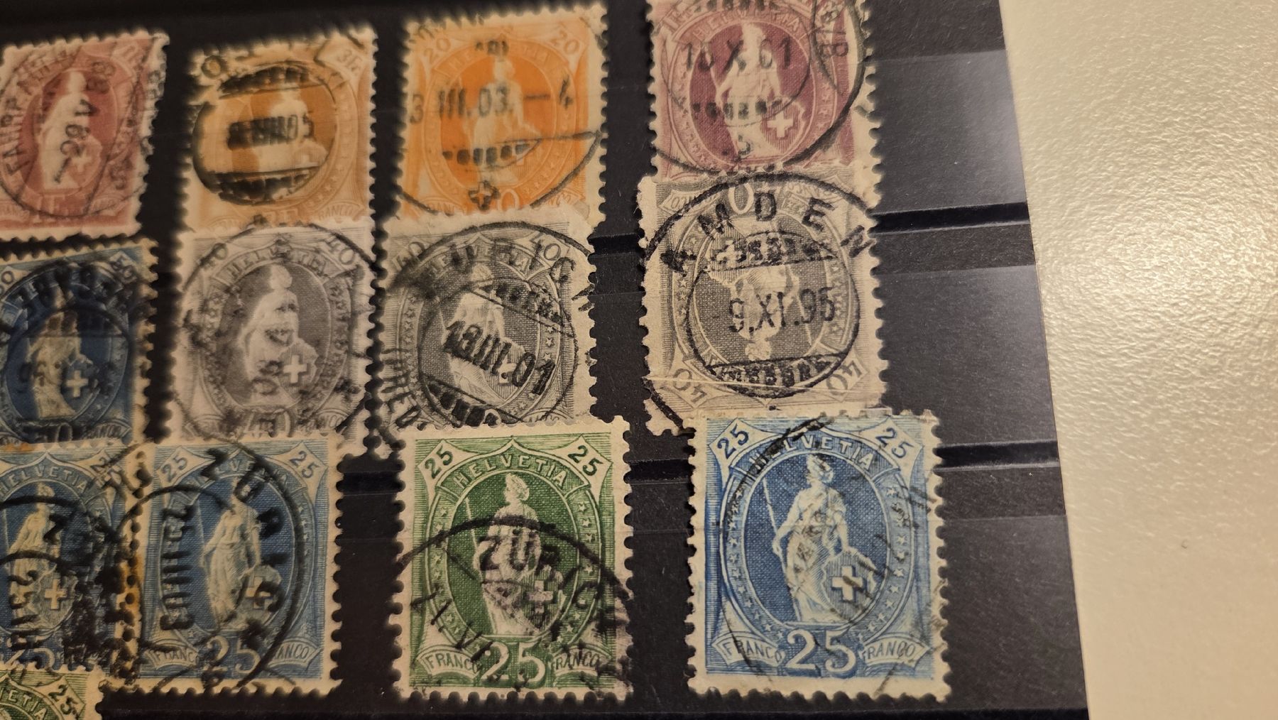 Alle Briefmarken: Lot Stehende Helvetia – Gebraucht aus Arni AG von Moth68 1