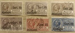 Sellos de Italia  1924-27  PNEUMATIC POST STAMPS