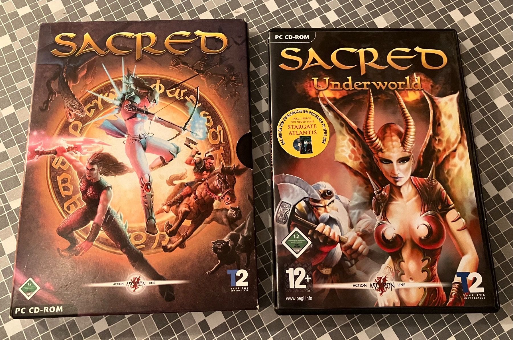 Giochi: Sacred & Addon: Underworld - PC (2004/2005, deutsch) – Usato da Winkel venduto da Asdas87