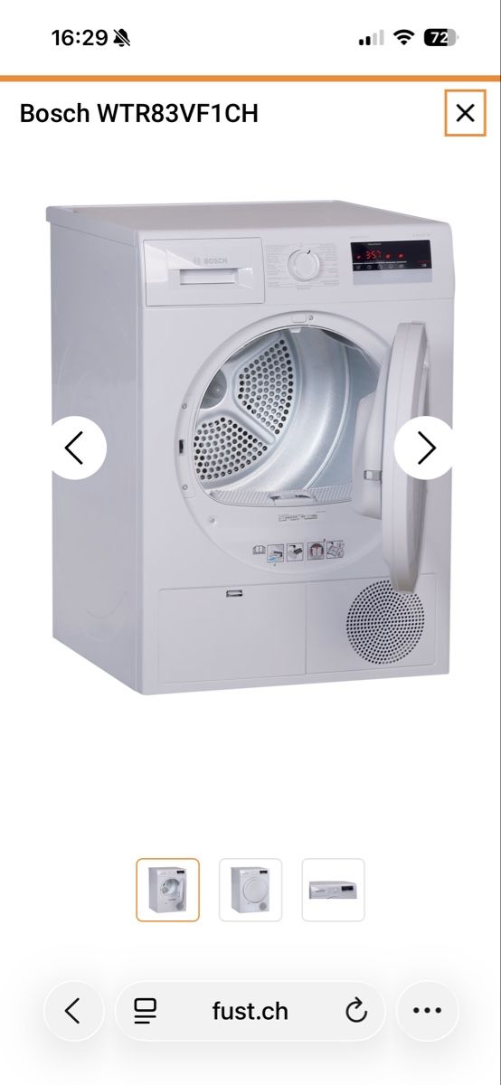 Bosch Asciugatrici: Bosch WTR83VF1CH Tumbler – Usato da Subingen venduto da Bianca.Monaliza72 1