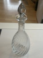 Karaffe Glas transparent mit Schliffstopfen(I25)