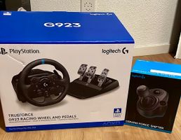 LOGITECH G923 True Force Lenkrad, Pedale, Schalthebel