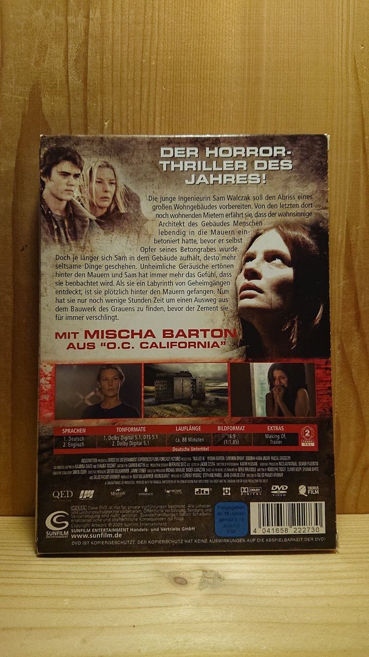 Alle DVDs: WALLED IN Mauern der Angst DVD mit Mischa Barton – Gebraucht aus Wilderswil von Exebub 1