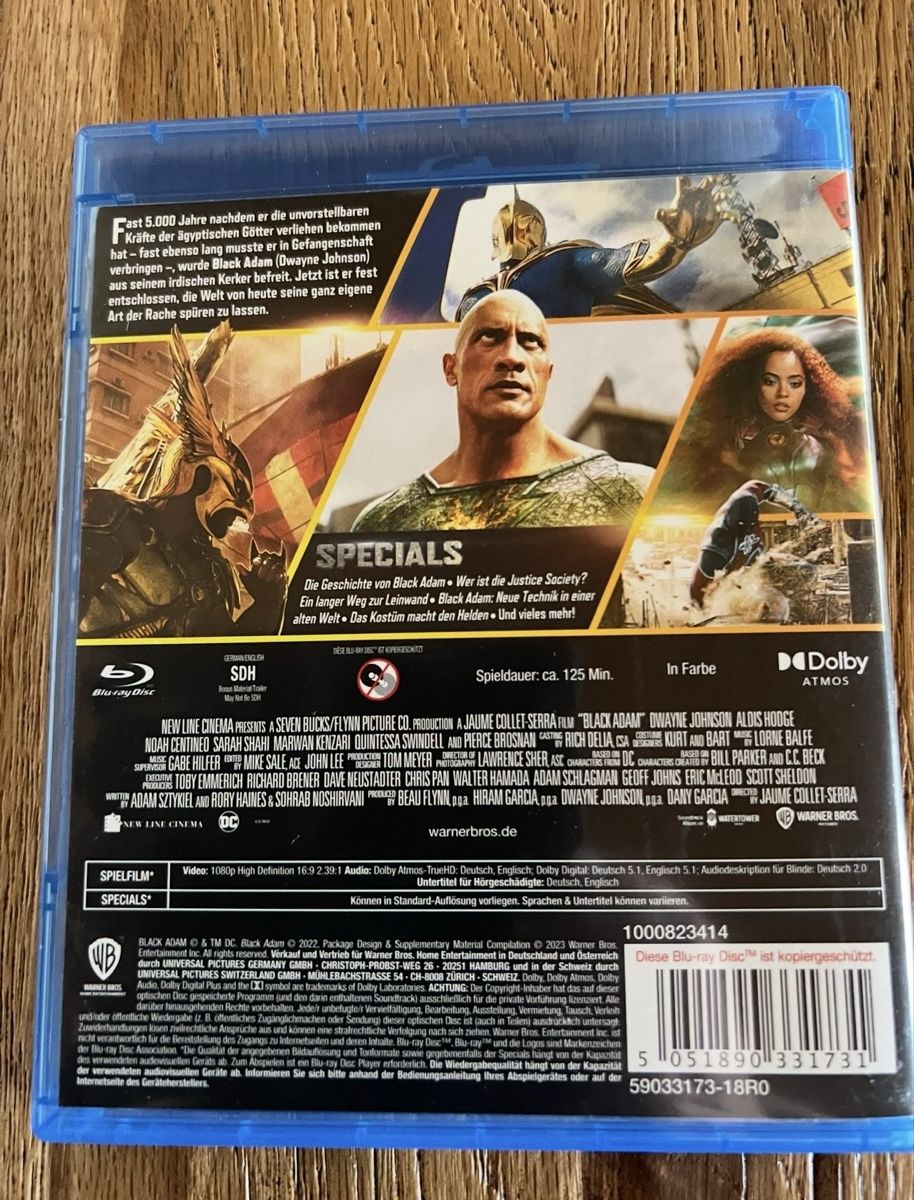 Tutti i DVDs: BR  Black Adam mit Dwayne Johnson – Nuovo (secondo la descrizione) da Kallnach venduto da sta_sy57 1