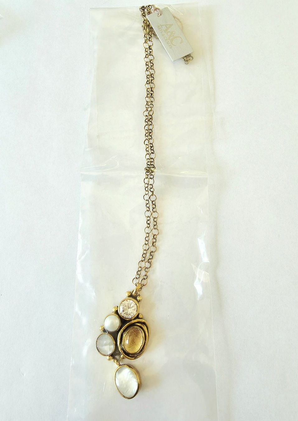 Catenine: Design Bronze Collier mit edlen Steinen - Neu – Nuovo e nell'imballaggio originale da Uetikon am See venduto da Springdream 7