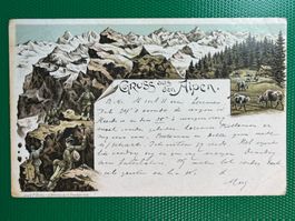Gruss aus den Alpen - 1897