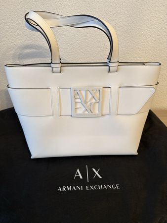 A/X Armani Exchange Tasche, neuwertig, weiss REDUZIERT