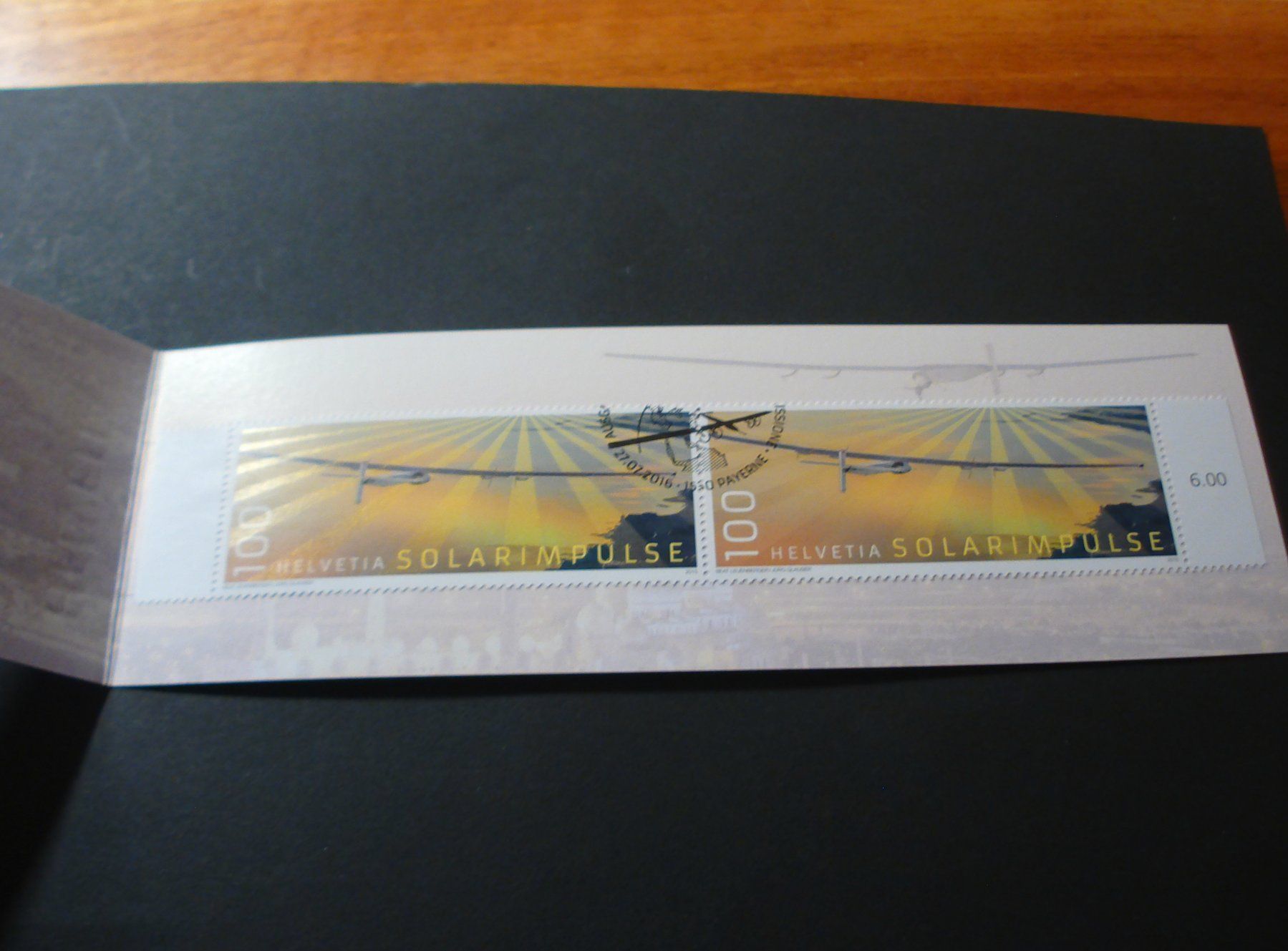 Alle Briefmarken: Markenbüchlein Solar Impulse, 2016, ET-o – Gebraucht aus Niederwil AG von morostahu 2
