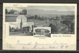 1.6.1903Gruss aus Hindelbank/4 Bilder/Schloss,Schule+Seminar