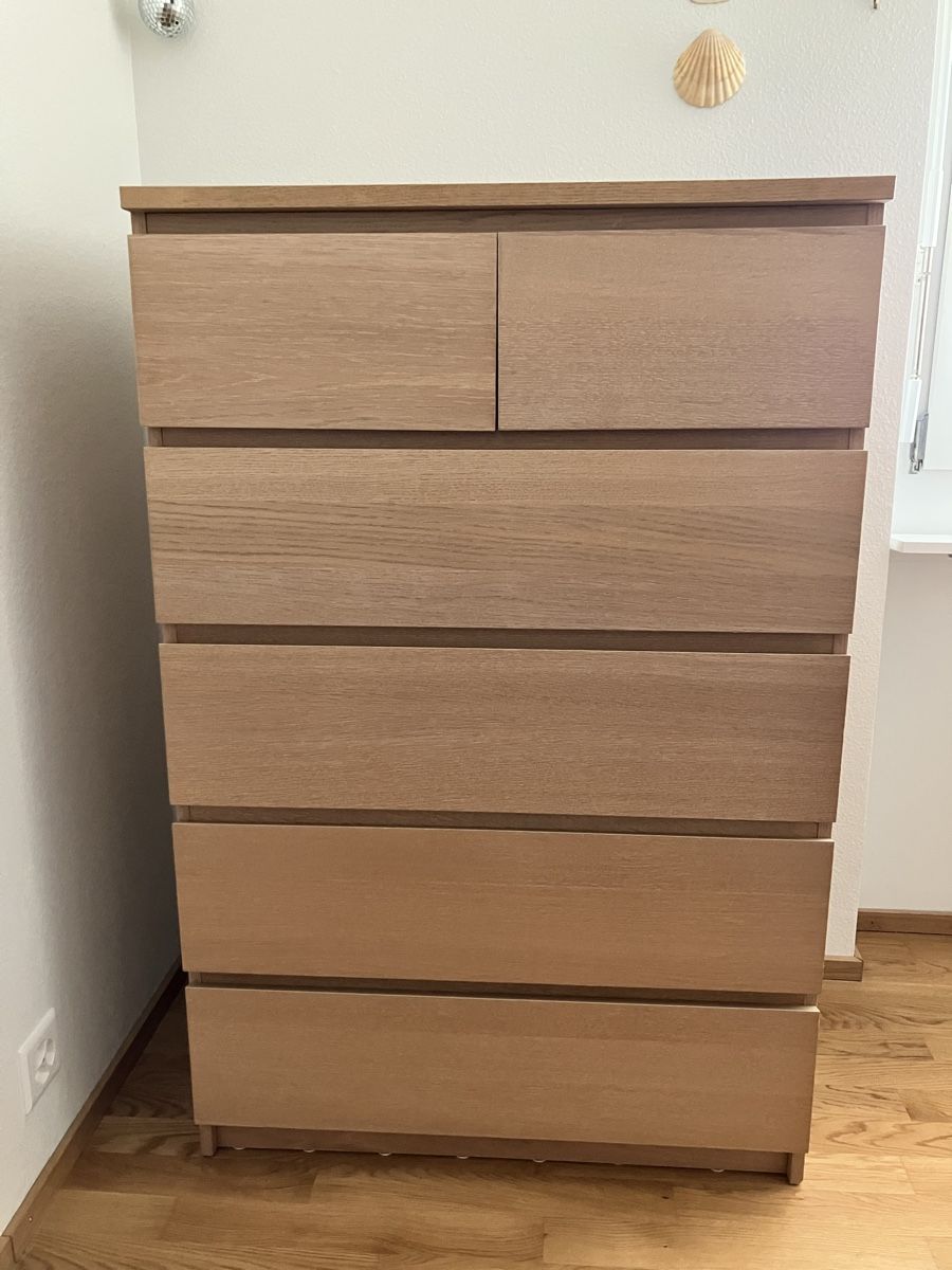 Commodes: Kommode Malm IKEA 6 Schubladen – D'occasion à Liestal par Denise12345