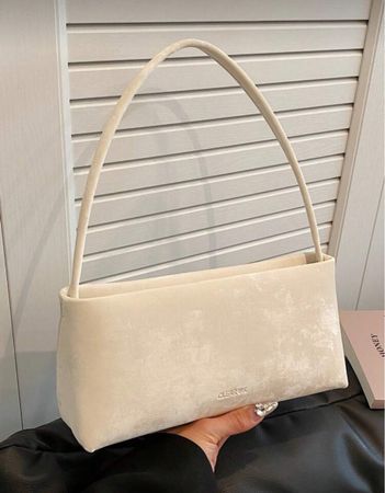 Sac baguette vintage beige clair - Tendance actuelle!