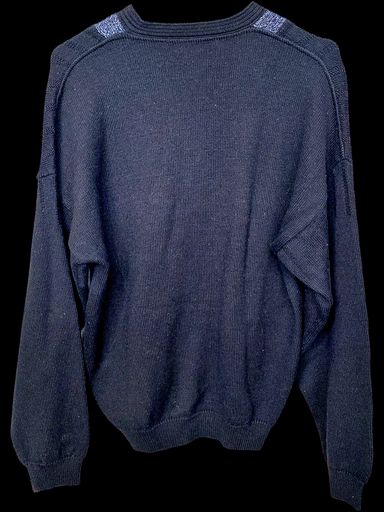 Pullover & Sweatshirts: IL GRANCHIO Herren Schwarzer V-Ausschnitt Pullover mit – Gebraucht aus Zug von vinokilo 4