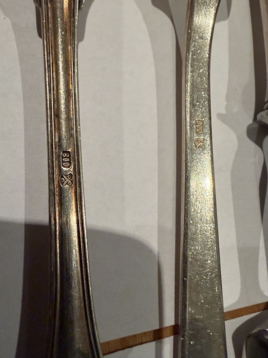 Forchette: Couvert service avec poinçon 800 – Usato da Echallens venduto da JAR69 2